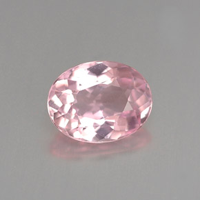Tormalina naturale rosa da 0,98 ct, taglio ovale, VVS-VS