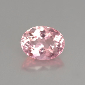 Tormalina naturale rosa da 1,07 ct, taglio ovale, VVS-VS