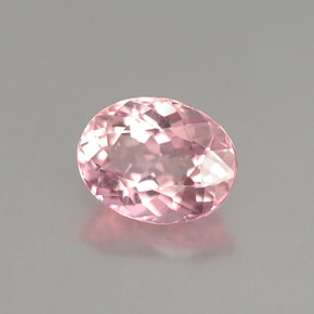 Tormalina naturale rosa da 1,07 ct, taglio ovale, VVS-VS