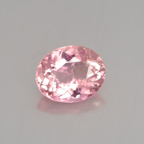Tormalina naturale rosa da 0,82 ct, taglio ovale, VS