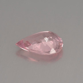 Tormalina naturale rosa da 0,90 ct, taglio a pera, VS