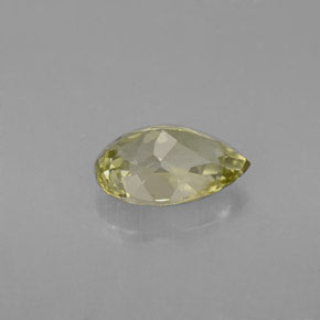 Tormalina naturale giallo da 1,81 ct, taglio a pera, VVS-VS