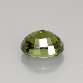 Tormalina naturale verde da 1,66 ct, taglio ovale, VVS