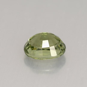 Tormalina naturale verde da 1,33 ct, taglio ovale, VVS-VS