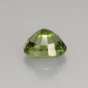 Tormalina naturale verde da 1,45 ct, taglio ovale, VVS-VS