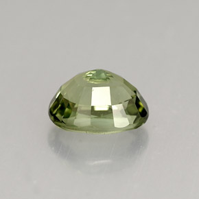 Tormalina naturale verde da 1,46 ct, taglio ovale, VVS-VS