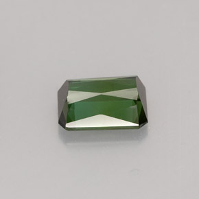 Tormalina naturale verde da 1,42 ct, taglio smeraldo, VVS