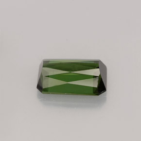 Tormalina naturale verde da 1,53 ct, taglio smeraldo, VVS