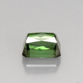 Tormalina naturale verde da 1,15 ct, taglio smeraldo, VVS