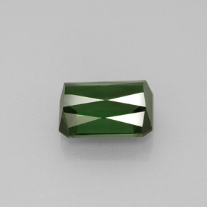 Tormalina naturale verde da 2,24 ct, taglio smeraldo, VVS