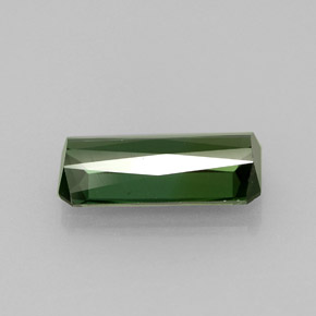 Tormalina naturale verde da 1,60 ct, taglio smeraldo, VVS