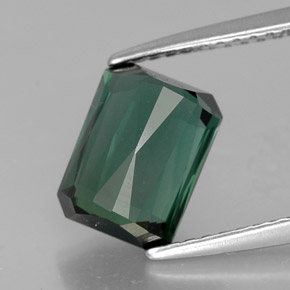 Tormalina naturale verde da 2,56 ct, taglio smeraldo, VVS-VS