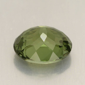 Tormalina naturale verde da 2,01 ct, taglio ovale, VVS-VS