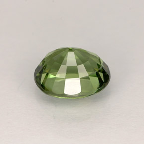 Tormalina naturale verde da 1,10 ct, taglio ovale, VVS