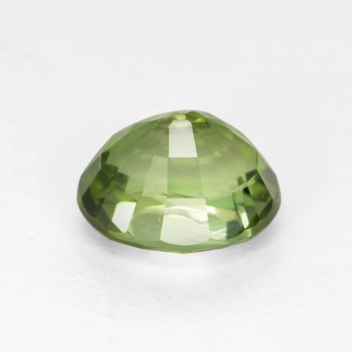 Tormalina naturale verde da 1,28 ct, taglio ovale, VVS-VS