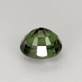 Tormalina naturale verde da 1,43 ct, taglio ovale, VVS