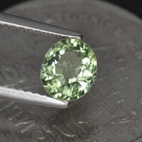 Tormalina naturale verde da 1,00 ct, taglio ovale, VVS