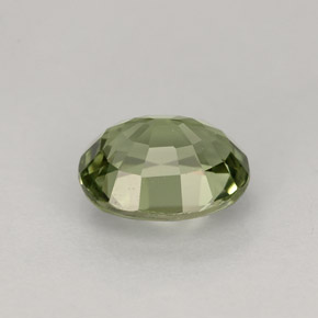 Tormalina naturale verde da 1,31 ct, taglio ovale, VVS-VS
