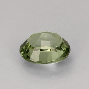 Tormalina naturale verde da 1,20 ct, taglio ovale, VVS