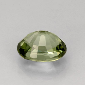 Tormalina naturale verde da 1,27 ct, taglio ovale, VVS-VS