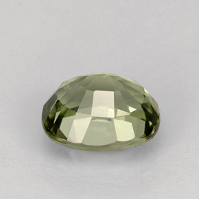 Tormalina naturale verde da 1,54 ct, taglio ovale, VVS-VS