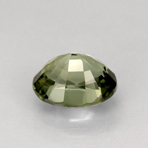 Tormalina naturale verde da 1,25 ct, taglio ovale, VS