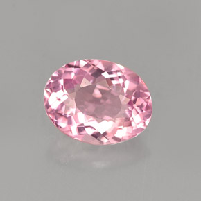 Tormalina naturale rosa da 1,23 ct, taglio ovale, VVS-VS