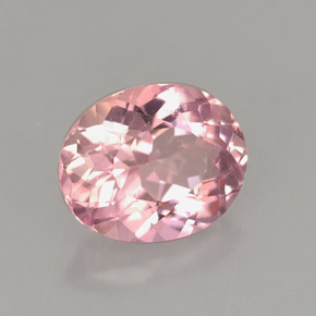 Tormalina naturale rosa da 1,75 ct, taglio ovale, VVS-VS