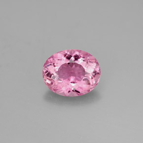 Tormalina naturale rosa da 1,63 ct, taglio ovale, VS