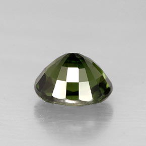 Tormalina naturale verde da 1,02 ct, taglio ovale, VVS-VS