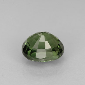 Tormalina naturale verde da 1,05 ct, taglio ovale, VVS