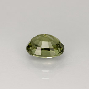 Tormalina naturale verde da 1,00 ct, taglio ovale, VVS-VS