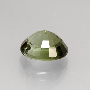 Tormalina naturale verde da 1,06 ct, taglio ovale, VVS-VS