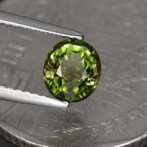 Tormalina naturale verde da 1,05 ct, taglio ovale, VS