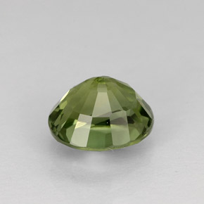Tormalina naturale verde da 1,05 ct, taglio ovale, VVS-VS