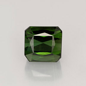 Tormalina naturale verde da 2,49 ct, taglio smeraldo, VVS