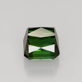 Tormalina naturale verde da 2,49 ct, taglio smeraldo, VVS