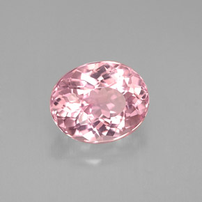 Tormalina naturale rosa da 1,65 ct, taglio ovale, VS