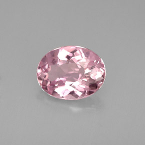 Tormalina naturale rosa da 1,23 ct, taglio ovale, VVS-VS