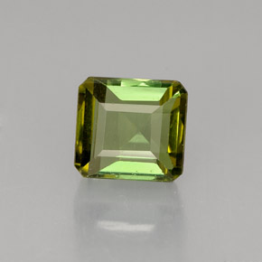 Tormalina naturale verde da 1,98 ct, taglio smeraldo, VVS-VS