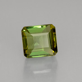 Tormalina naturale verde da 1,98 ct, taglio smeraldo, VVS-VS