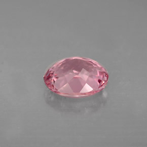 Tormalina naturale rosa da 1,48 ct, taglio ovale, VVS-VS