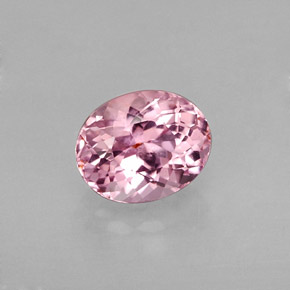 Tormalina naturale rosa da 1,06 ct, taglio ovale, VVS-VS