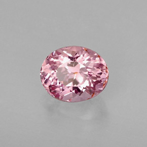 Tormalina naturale rosa da 1,06 ct, taglio ovale, VVS-VS