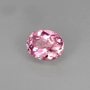 Tormalina naturale rosa da 0,83 ct, taglio ovale, VS