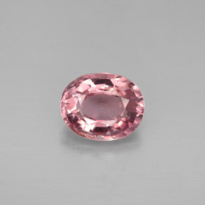 Tormalina naturale rosa da 1,15 ct, taglio ovale, VVS