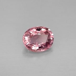 Tormalina naturale rosa da 1,15 ct, taglio ovale, VVS