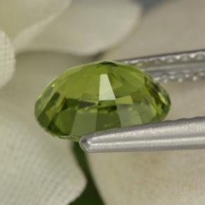 Tormalina naturale verde da 1,28 ct, taglio ovale, VVS-VS