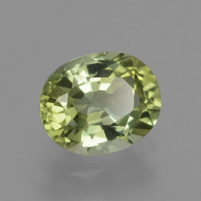 Tormalina naturale verde da 1,06 ct, taglio ovale, VVS-VS
