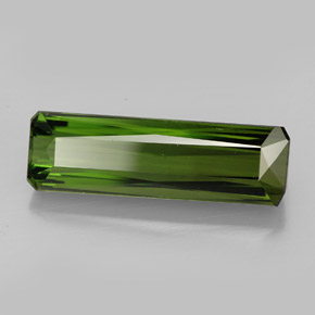 Tormalina naturale verde da 6,51 ct, taglio smeraldo, VVS